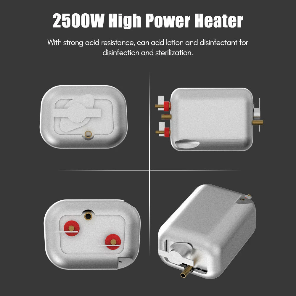 (image for) 2500W High-Temperature High-Pressure Steam Cleaner 230V 901ml Capacity 4 Temperature Levels ABS Base for Kitchen Air Conditioner Cleaning